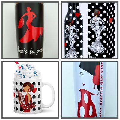 Botellas y vasos térmicos, tazas.