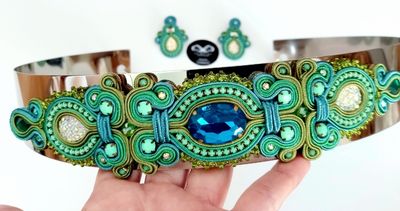 Conjunto Soutache verde Conjunto Soutache verde
