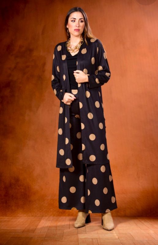 Conjunto de Chaqueta Atenea de punto jersey y pantalón 