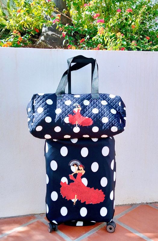 Funda de maleta y bolso a juego