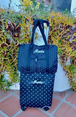 Funda de maleta y bolso a juego personalizado 