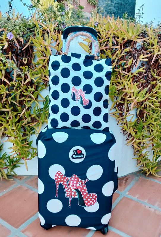 Juego de funda de maleta y bolso de poliéster Juego de funda de maleta y bolso de poliéster