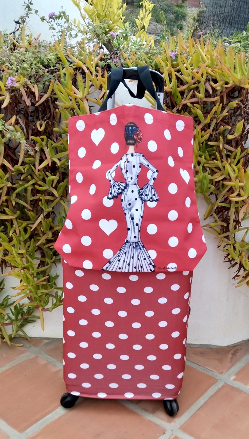 Funda de maleta y bolso a juego