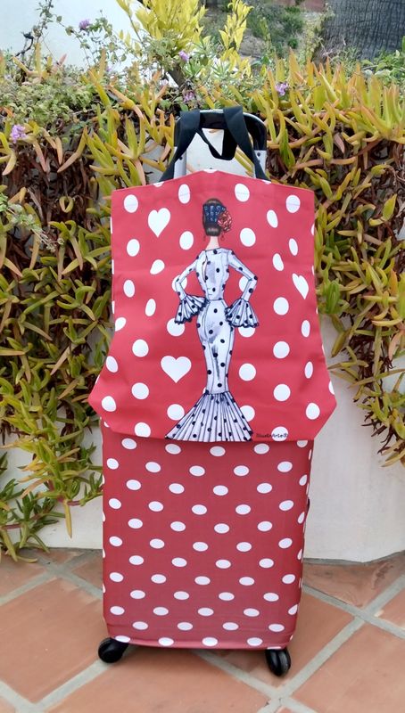 Funda de maleta y bolso a juego