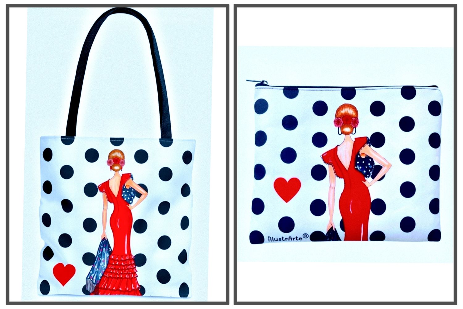 Bolso poliéster + neceser