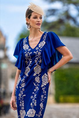Vestido rosal azul 