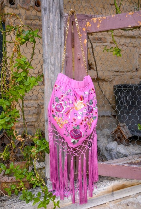 Bolso flecos Dalia. Preventa 