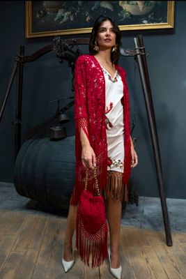 Conjunto bolso + chaqueta saeta. Preventa