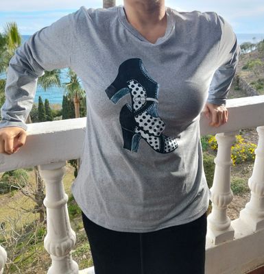 Camiseta zapatos de baile