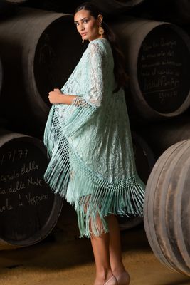 Kaftan verde aqua