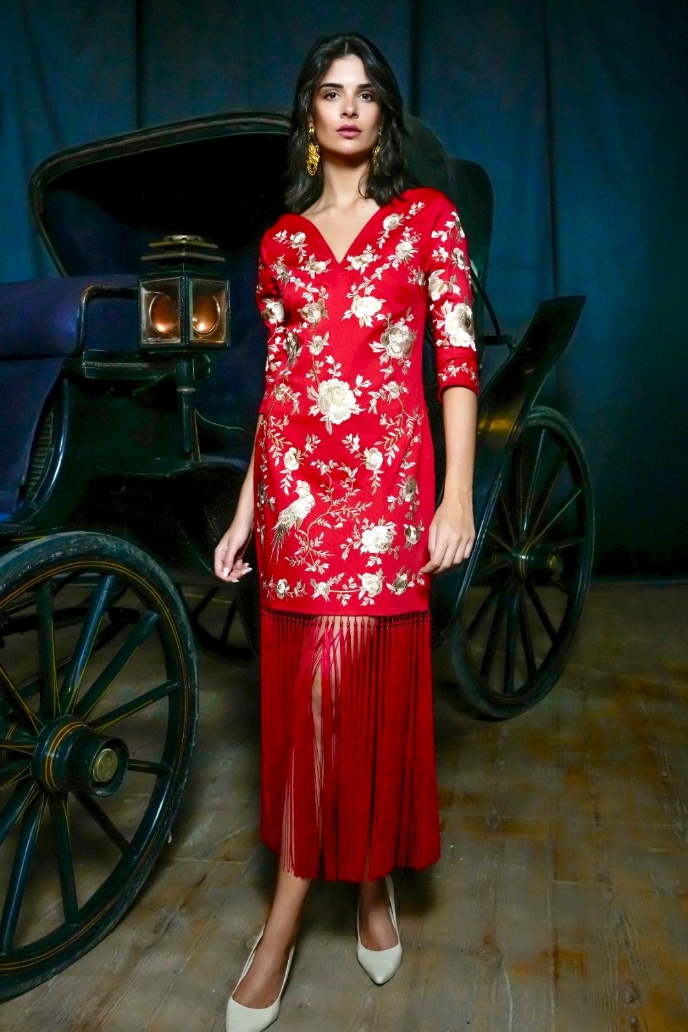 Vestido chanelando rojo 