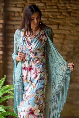 Kaftan verde agua. Talla única 