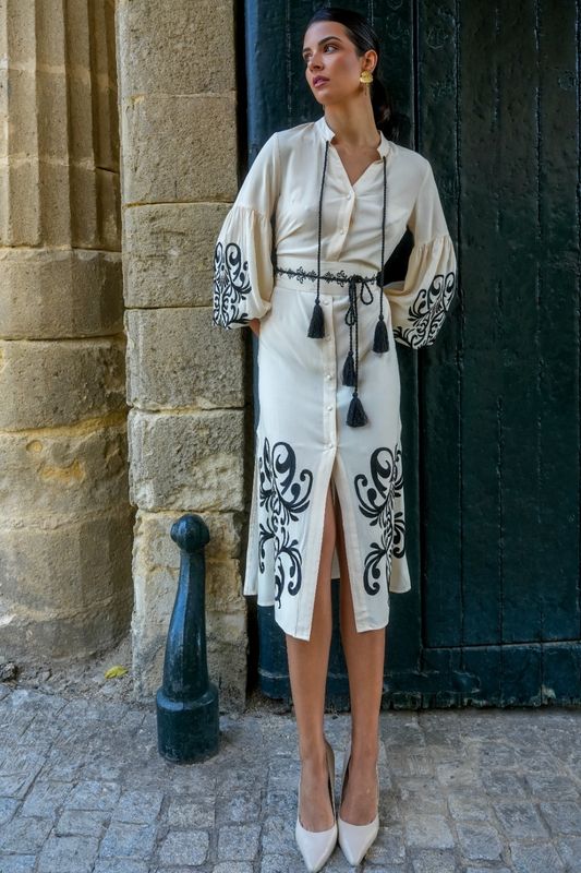 Vestido Destino beige