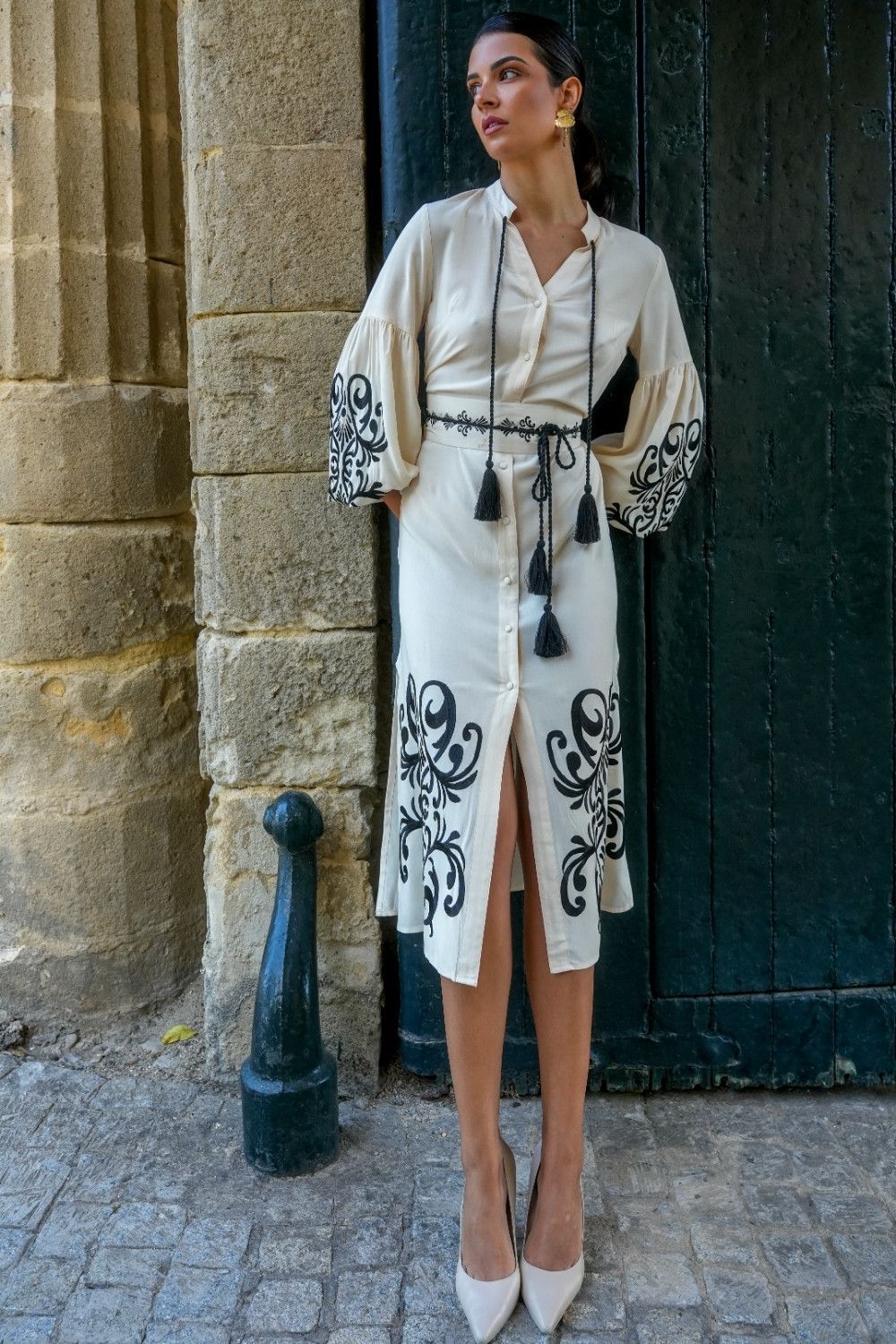 Vestido Destino beige