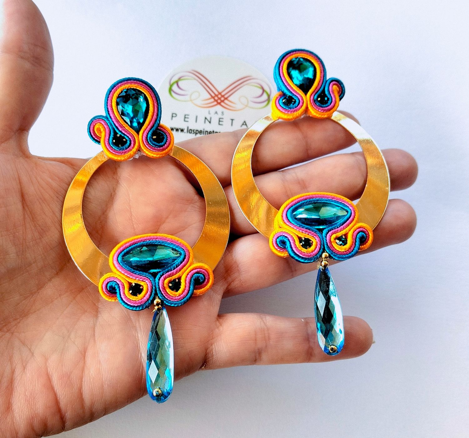 Aros Soutache multicolor