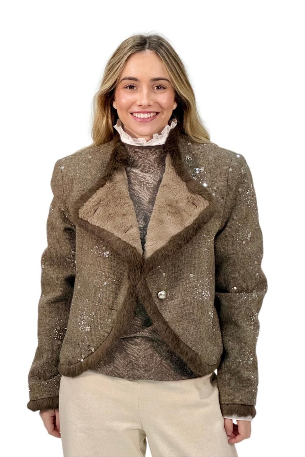 Chaqueta taupe