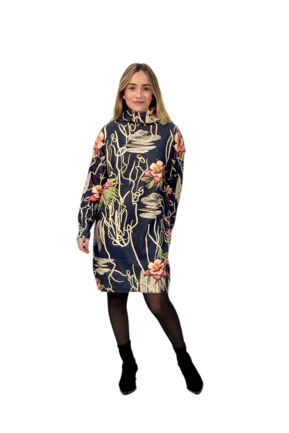 Vestido Jersey Ramas