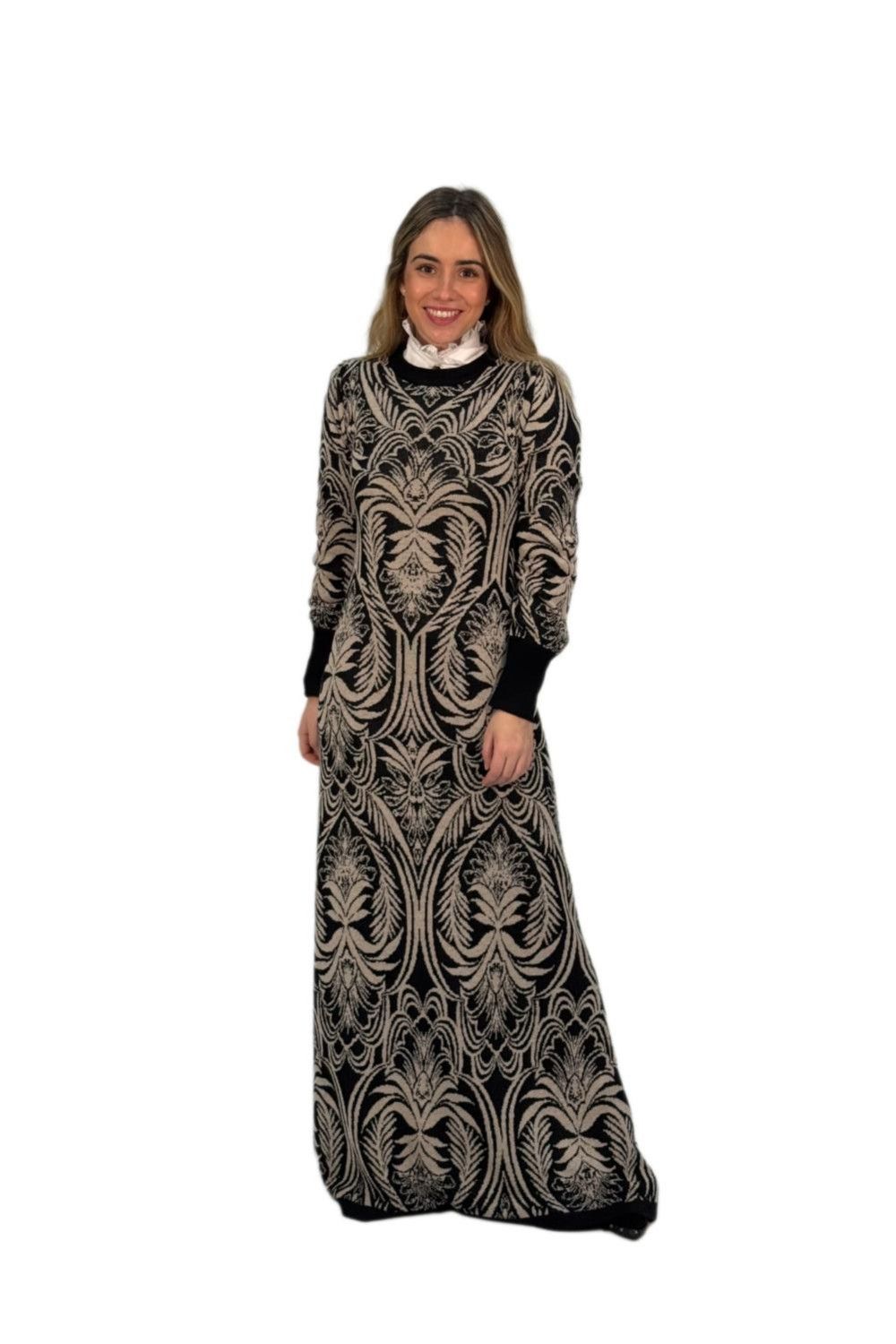 Vestido Ornamental Negro 