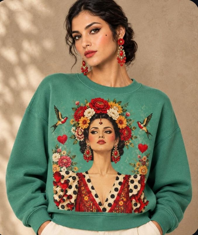 Sudadera imagen flamenca 