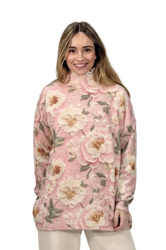 Jersey flores pastel