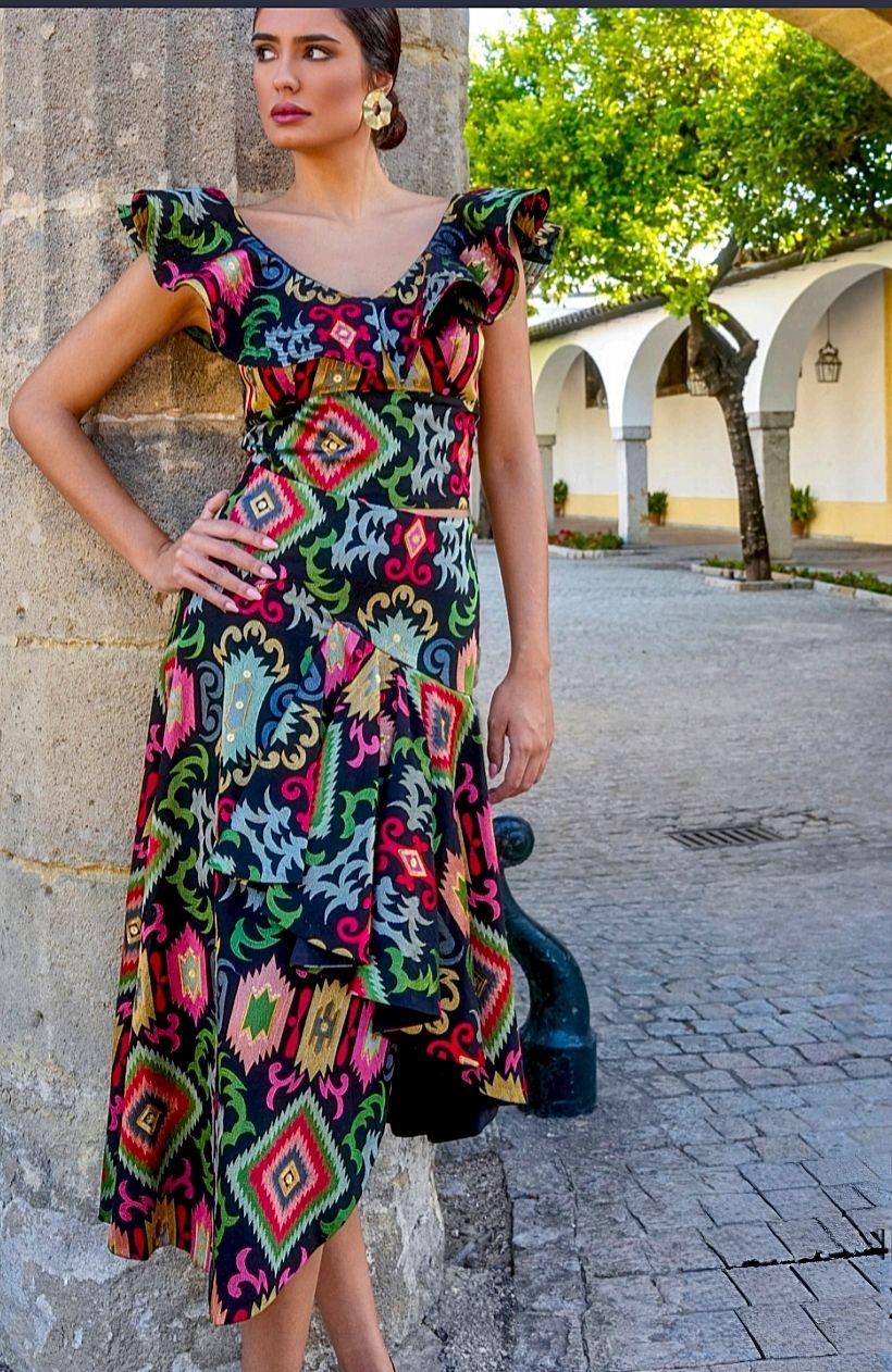 Falda Tulipán multicolor 