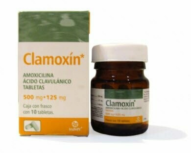CLAMOXIN 500/125 MG CON 10 TABLETAS