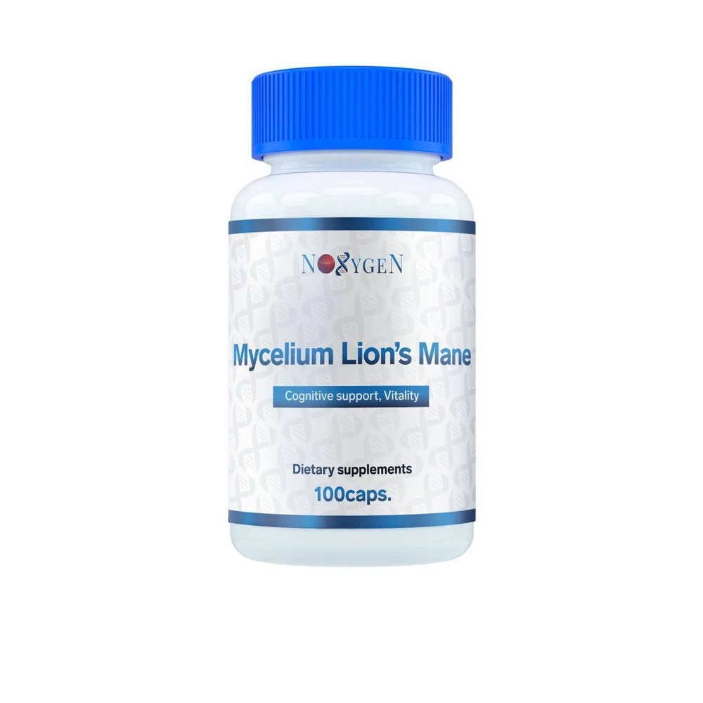 Ежевик гребенчатый (львиная грива) Mycelium Lion's Mane 590мг 100шт от NOXYGEN купить ежовик