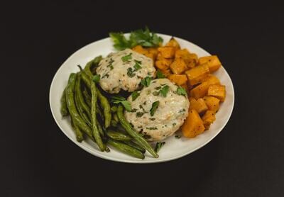 Chicken Patties with Sweet Potatoes