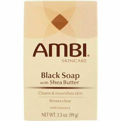 AMBI BLACK SOAP w/SHEA BTR 3.5oz