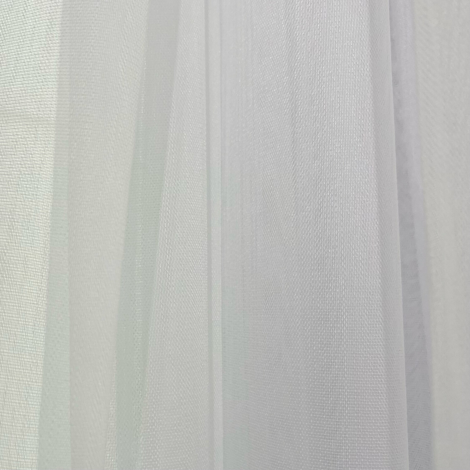 Готовая штора сетка лен белая 400*270см