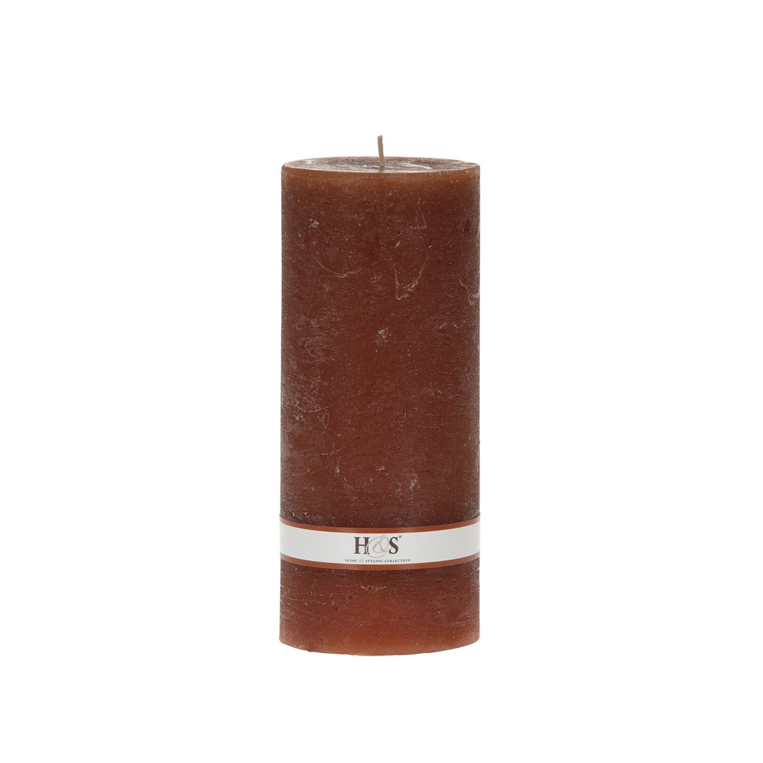 Свеча столбик не ароматизированная карамель 7*17 см