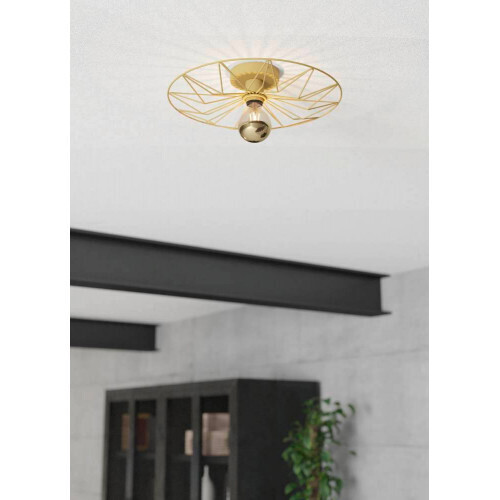 Настенно-потолочный светильник CASTANUELO, 1*40W (E27), золотой 42.5*10.5 см