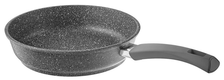 Сковорода литая Pietra Gray с антипригарным покрытием, серая 26 см