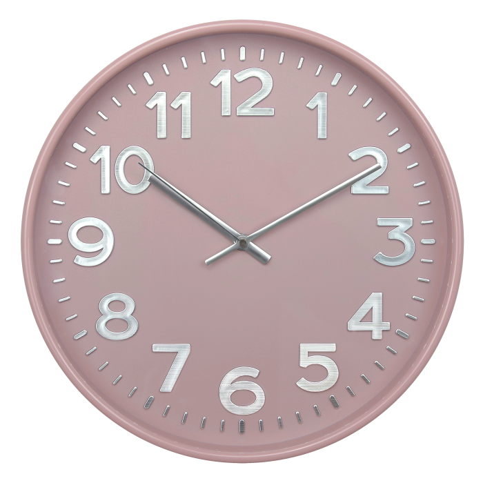 Часы настенные Мегаполис розовый, 30.5 см