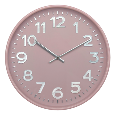 Часы настенные Мегаполис розовый, 30.5 см