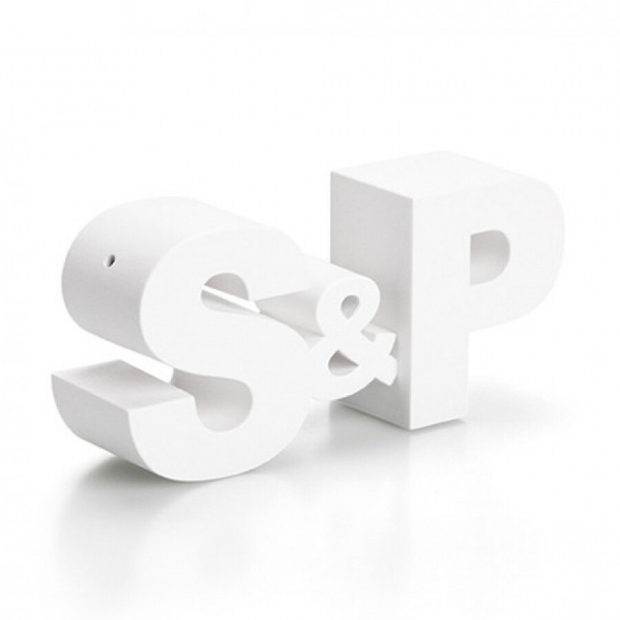 Набор для специй S&P из ABS-пластика, белый
