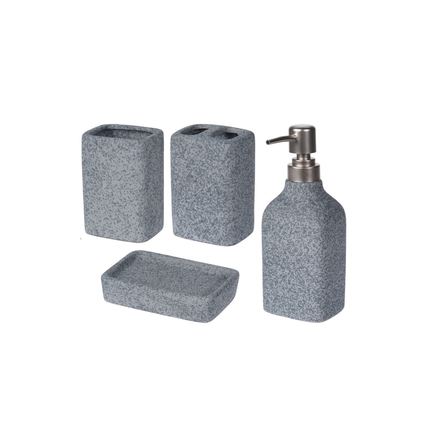Керамический набор для ванной комнаты под цемент