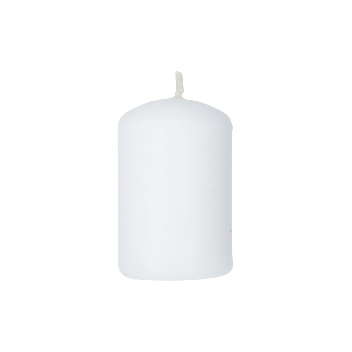 Набор свечей столбик из 4-х шт белый 4*6 см