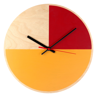 Часы настенные деревянные 28 см