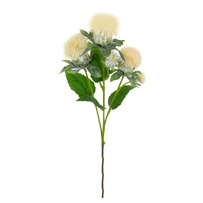 Растение искусственное Чертополох белый 57 см