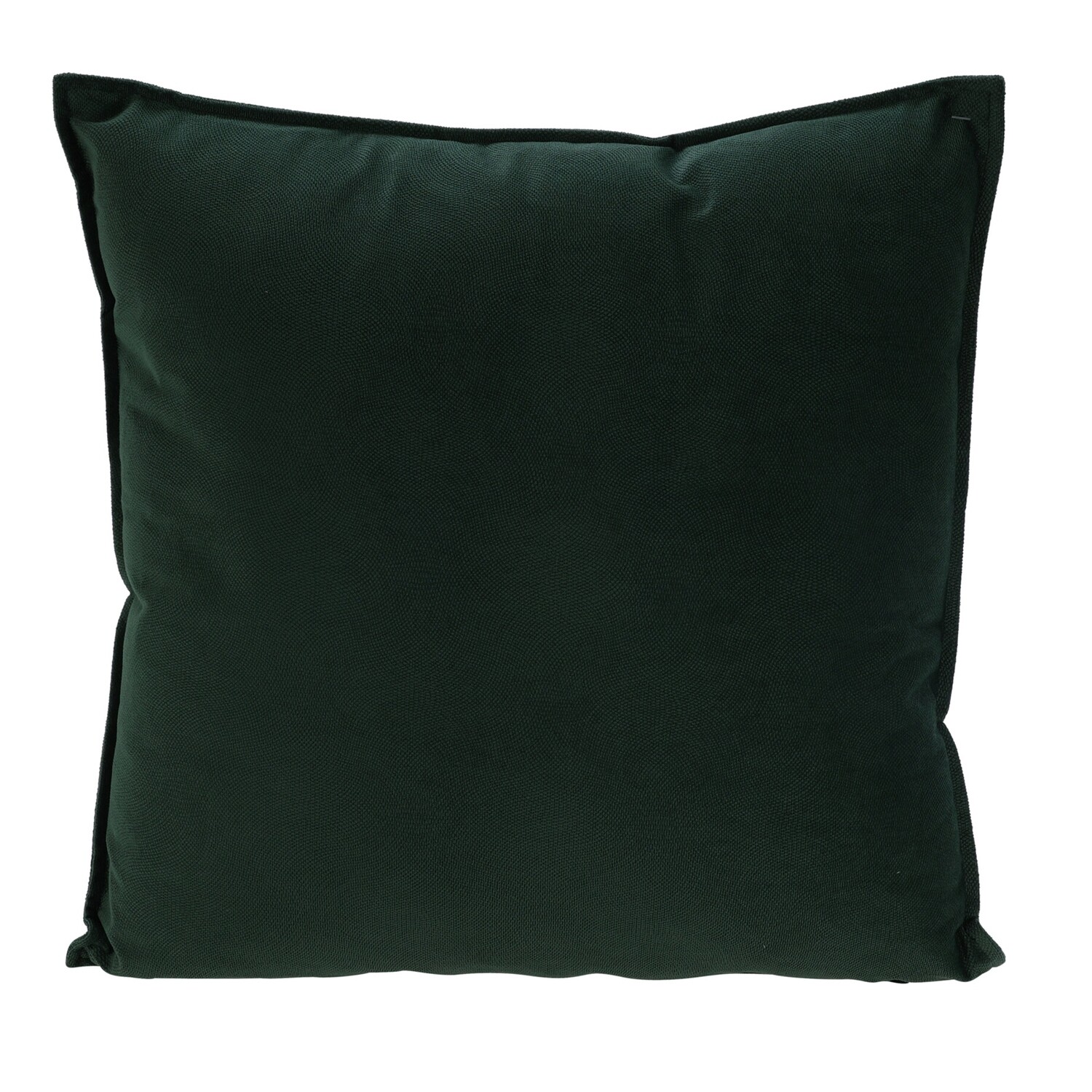 Подушка декоративная с велюровой наволочкой темно-зеленая 45*45 см