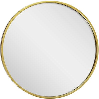 Зеркало с золотой рамой 80 см