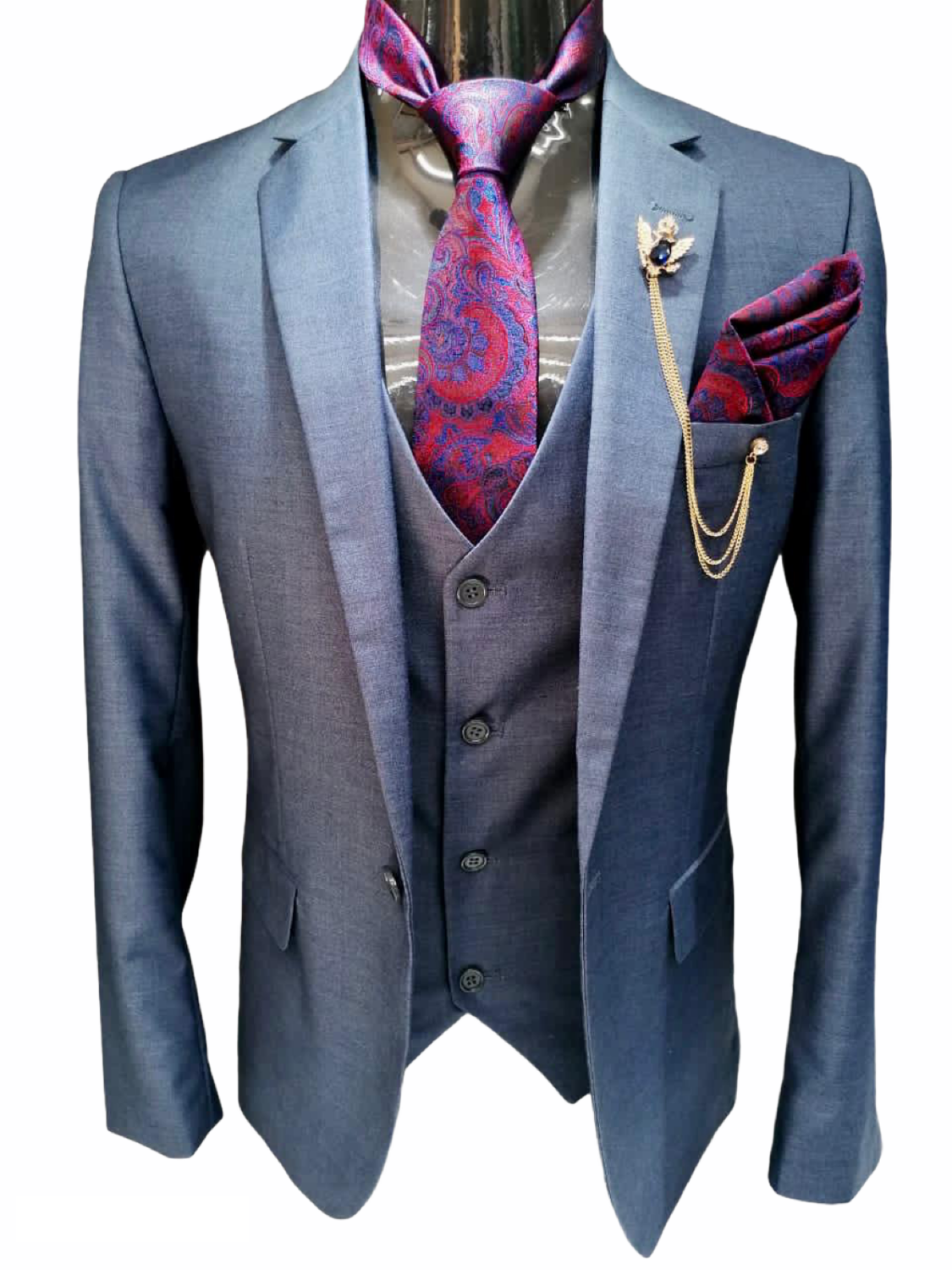 Men’s 3 Piece Suit Grey 