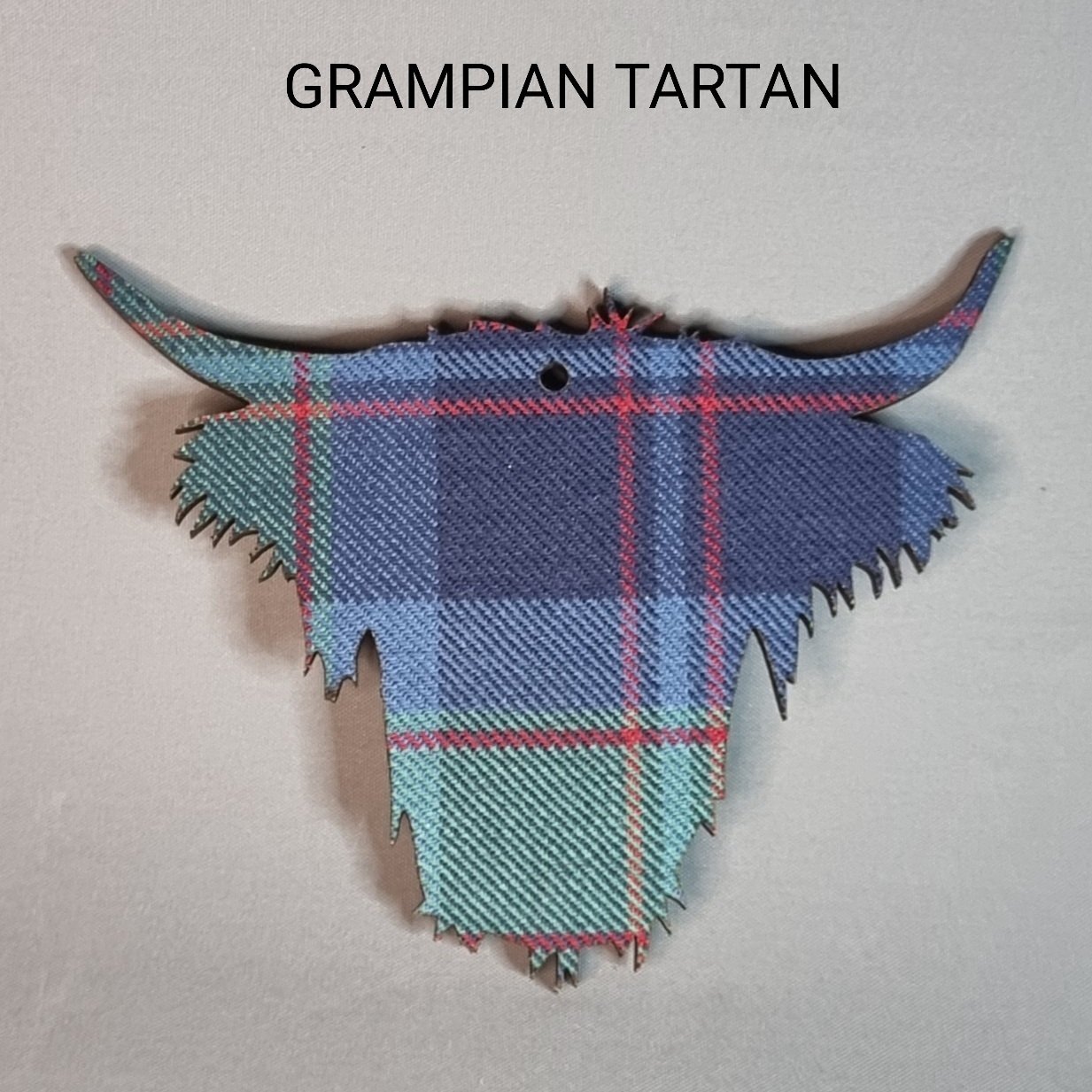 Scottish Higland Cow Hanging Tartan Gift