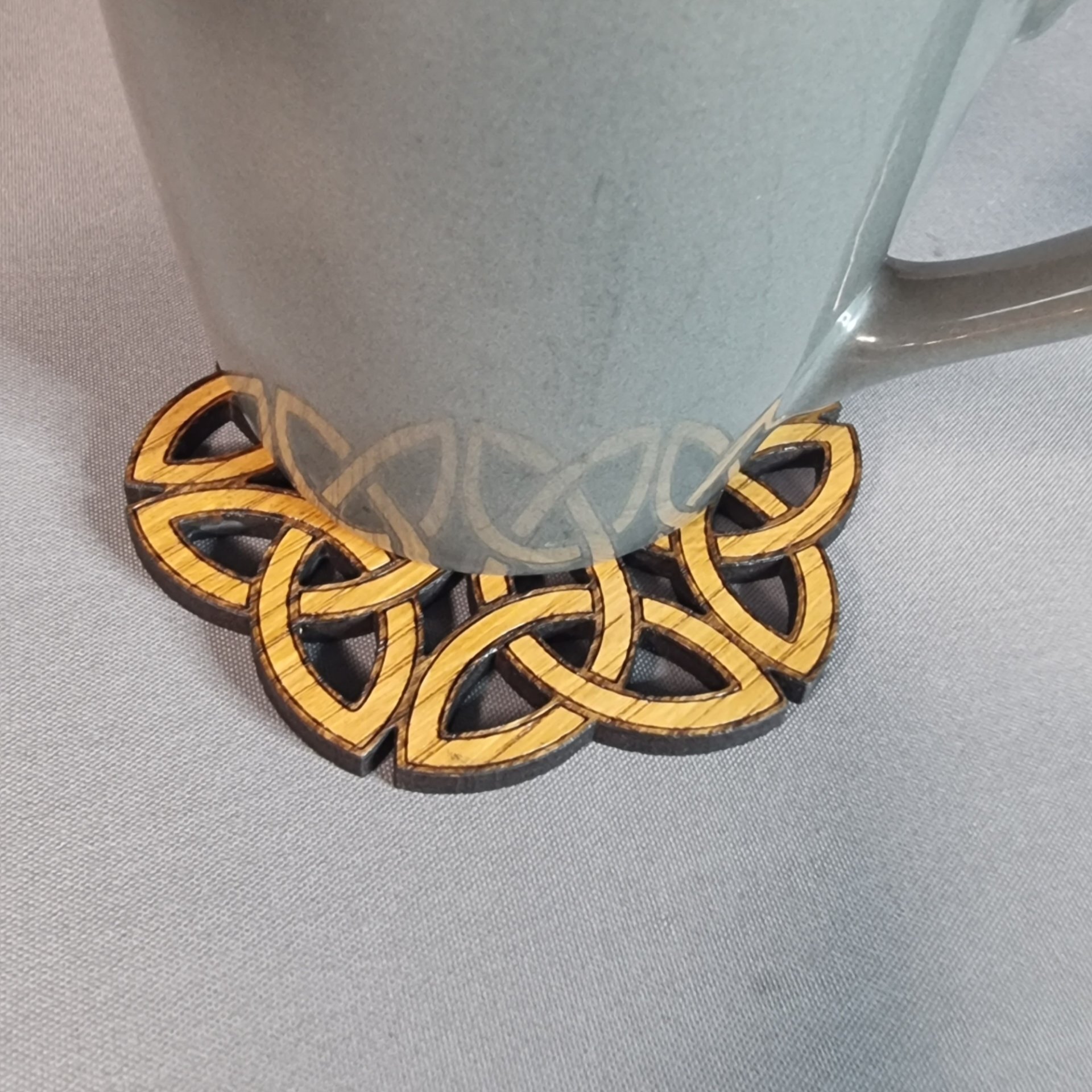 Celtic Knot Oak Vaneer Coasters (SET OF 4)