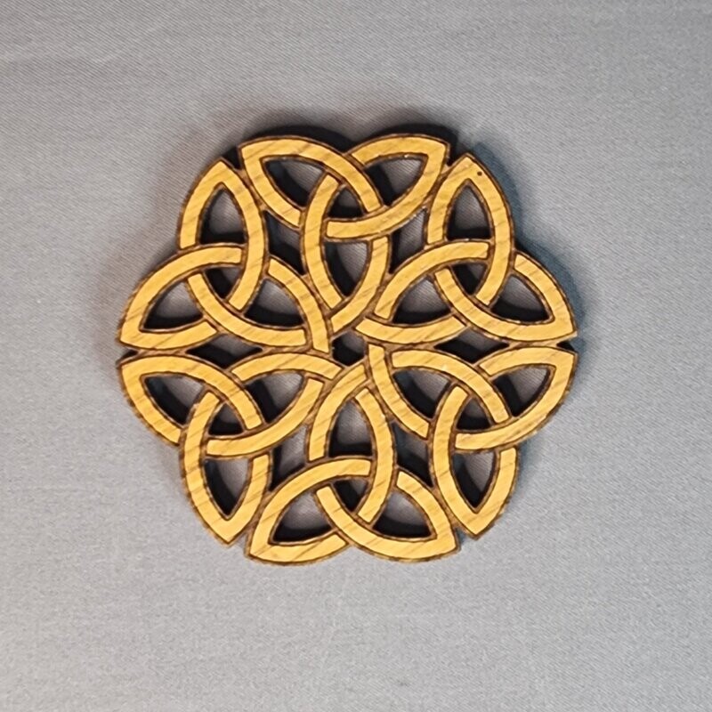 Celtic Knot Oak Vaneer Coasters (SET OF 4)