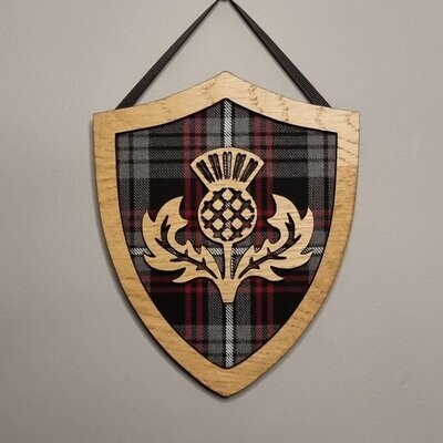Hanging Shield With Scottish Thistle