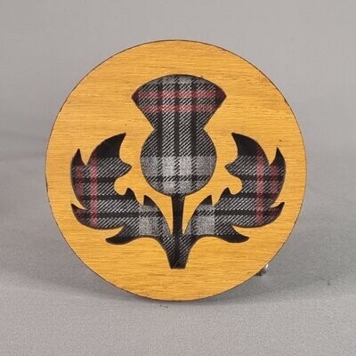 Tartan Thistle Hanging Plaque