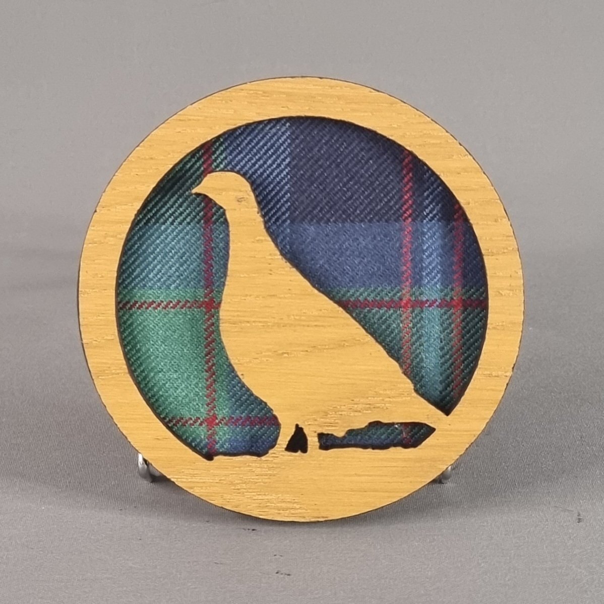 Tartan Scottish Grouse Hanging Plaque
