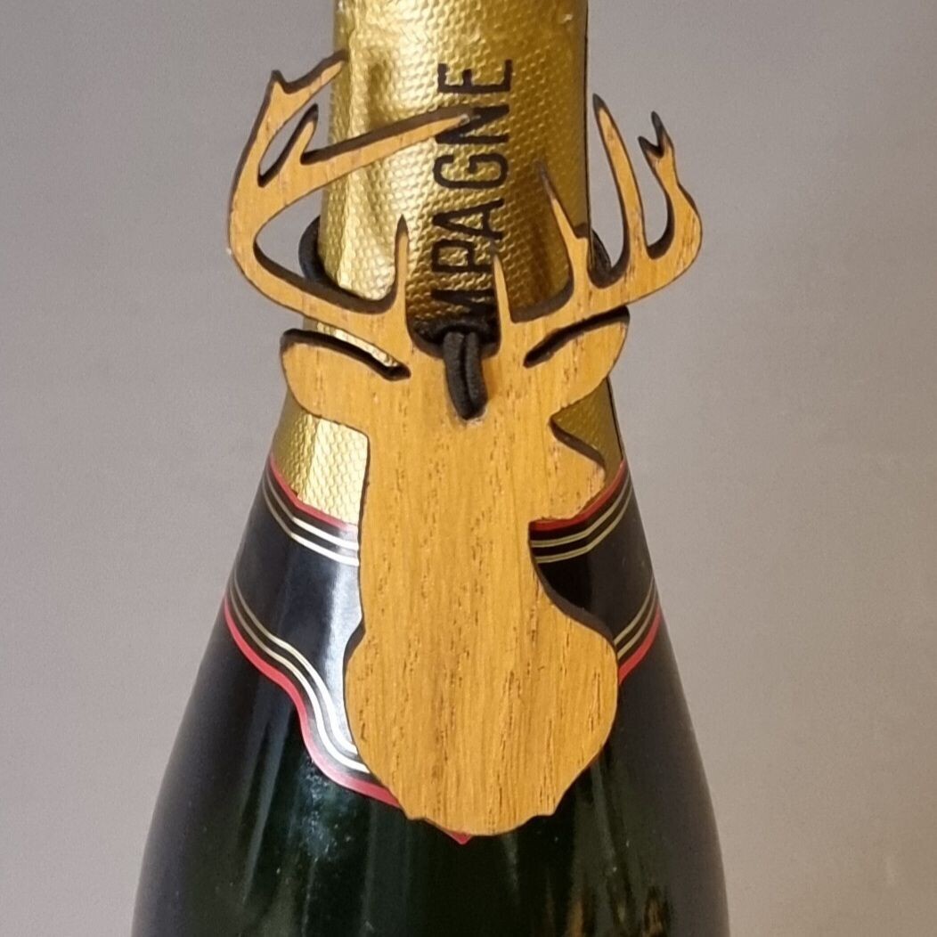 Stag bottle neck gift tag ( add wording)